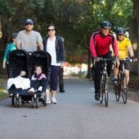 Pedestrians and Cyclists on the Iron Horse Trail