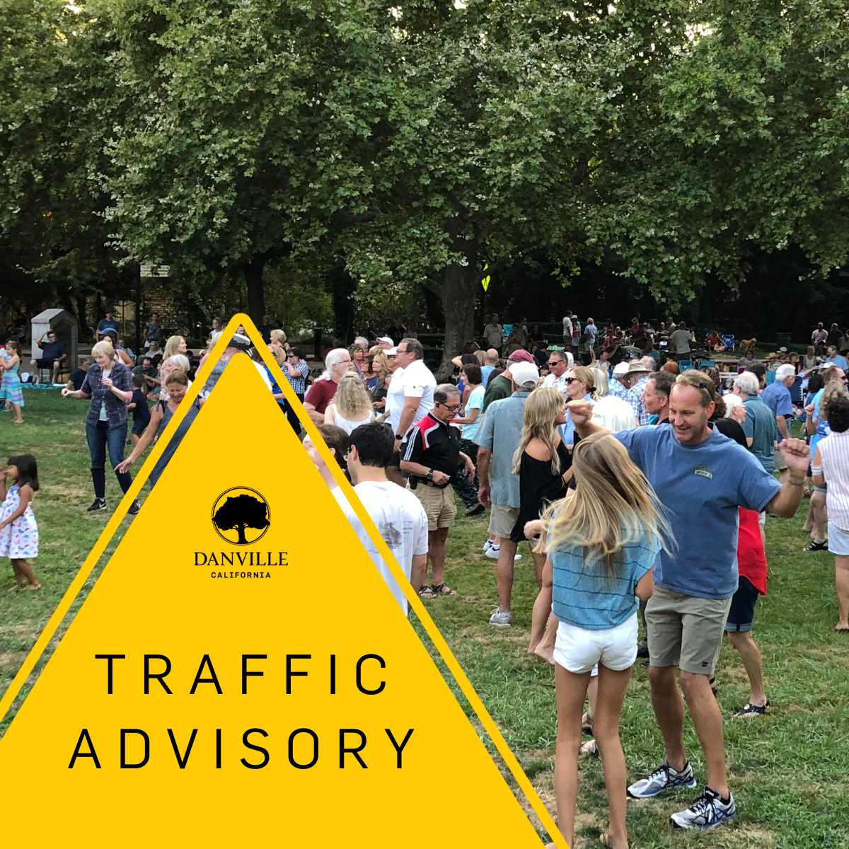 Traffic Advisory Music in the Park