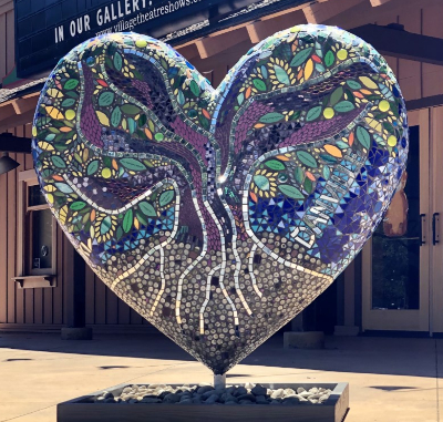 Mosaic Heart by Kappy Venezia at 233 Front Street VTAG