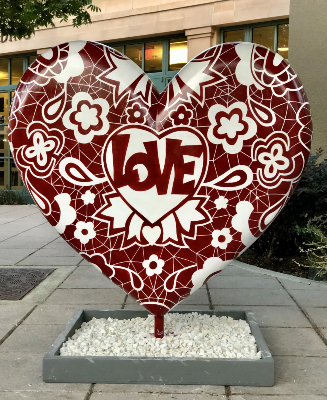 Paula Kim's heart at Senior Center E. Prospect