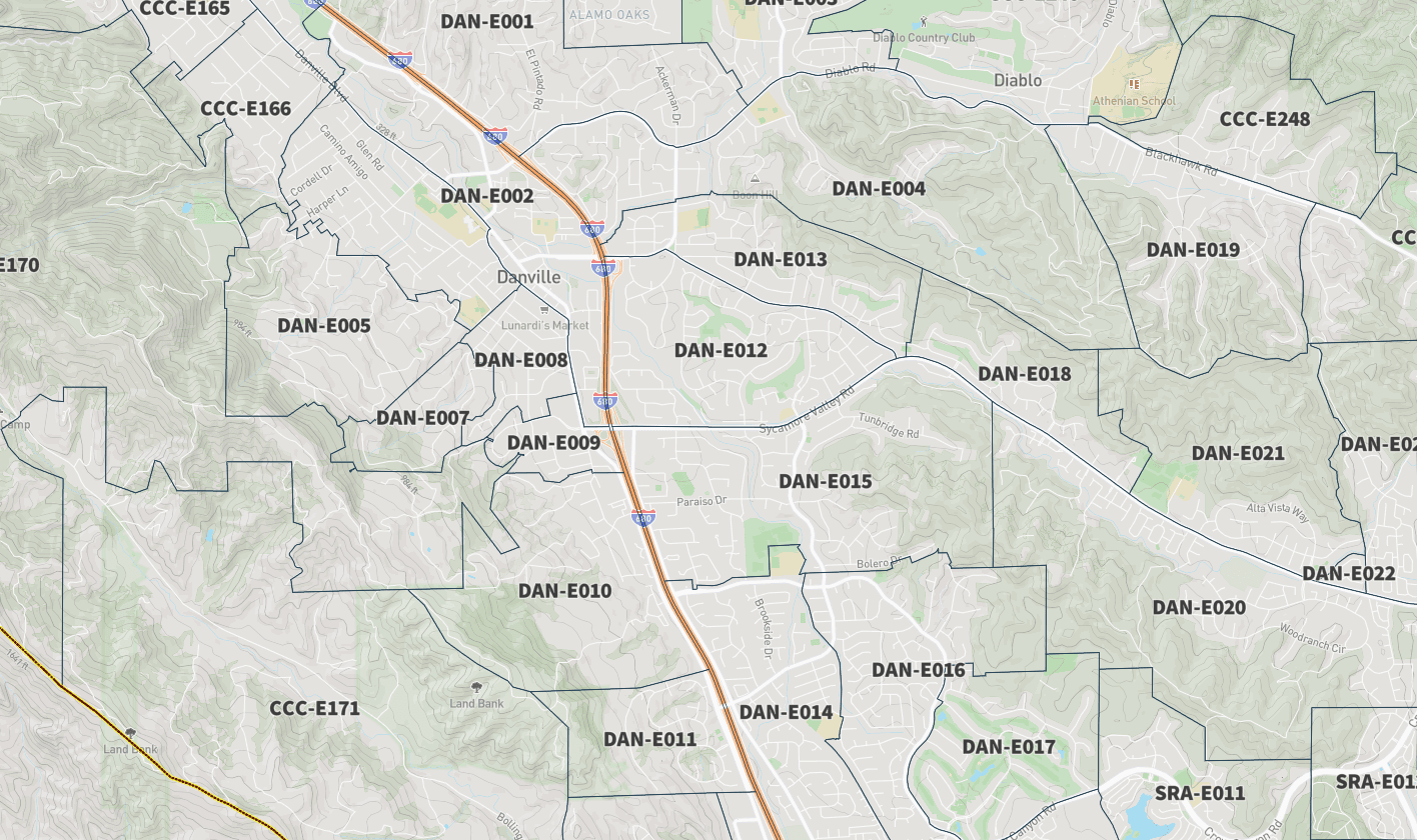 Zonehaven Map of Danville