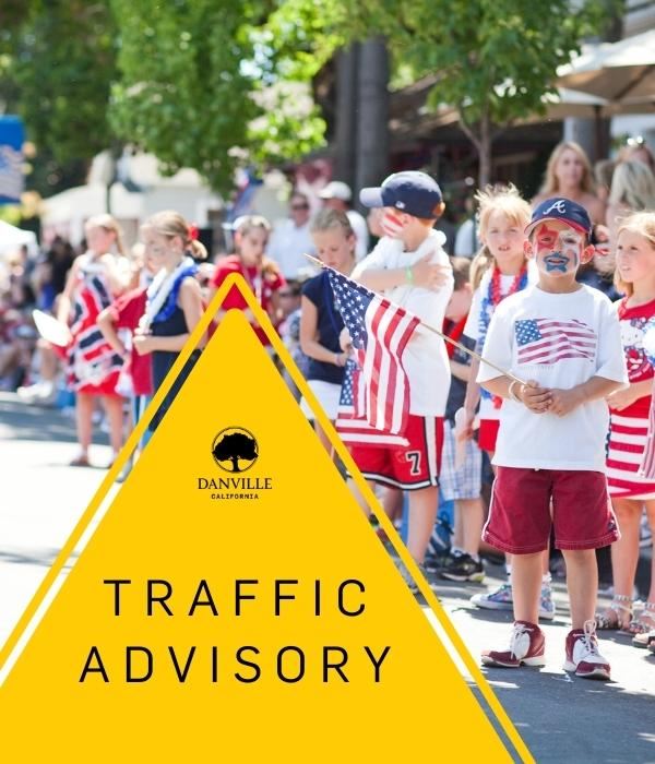 Traffic Advisory 4th of July Parade