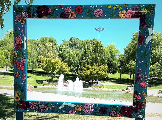 Gray With Flowers by Elle Grinstaig at Sycamore Valley Park